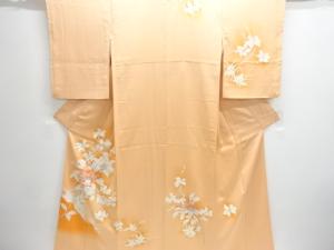 枝花模様刺繍訪問着